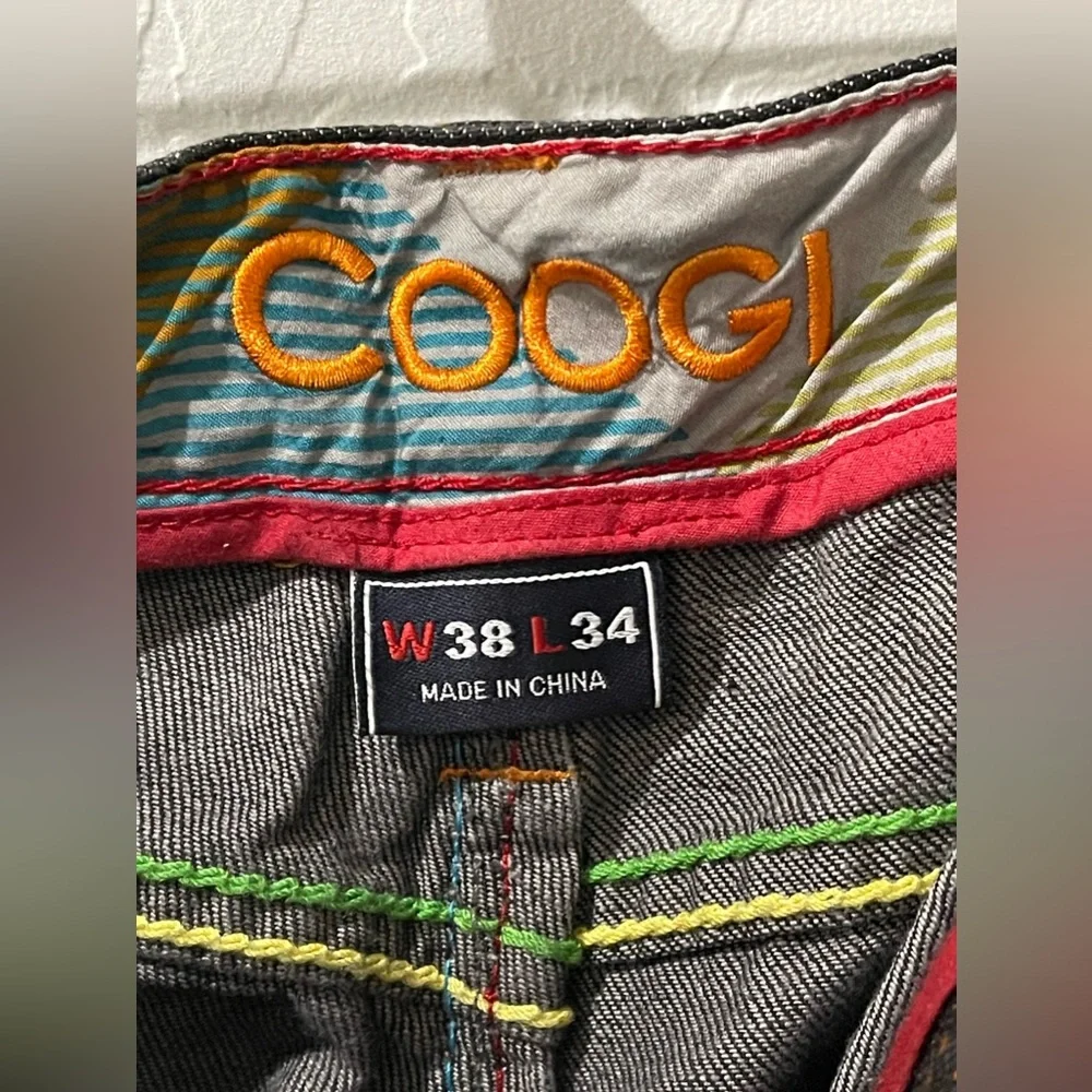 Vintage Y2K COOGI‎ Denim Baggy Jeans Streetwear 38x34